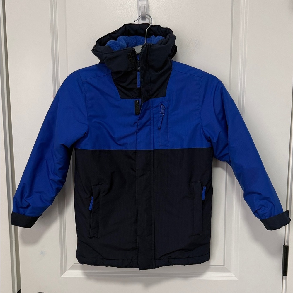 Children’s Place Kids Blue Hooded Puffer Jacket size 5/6